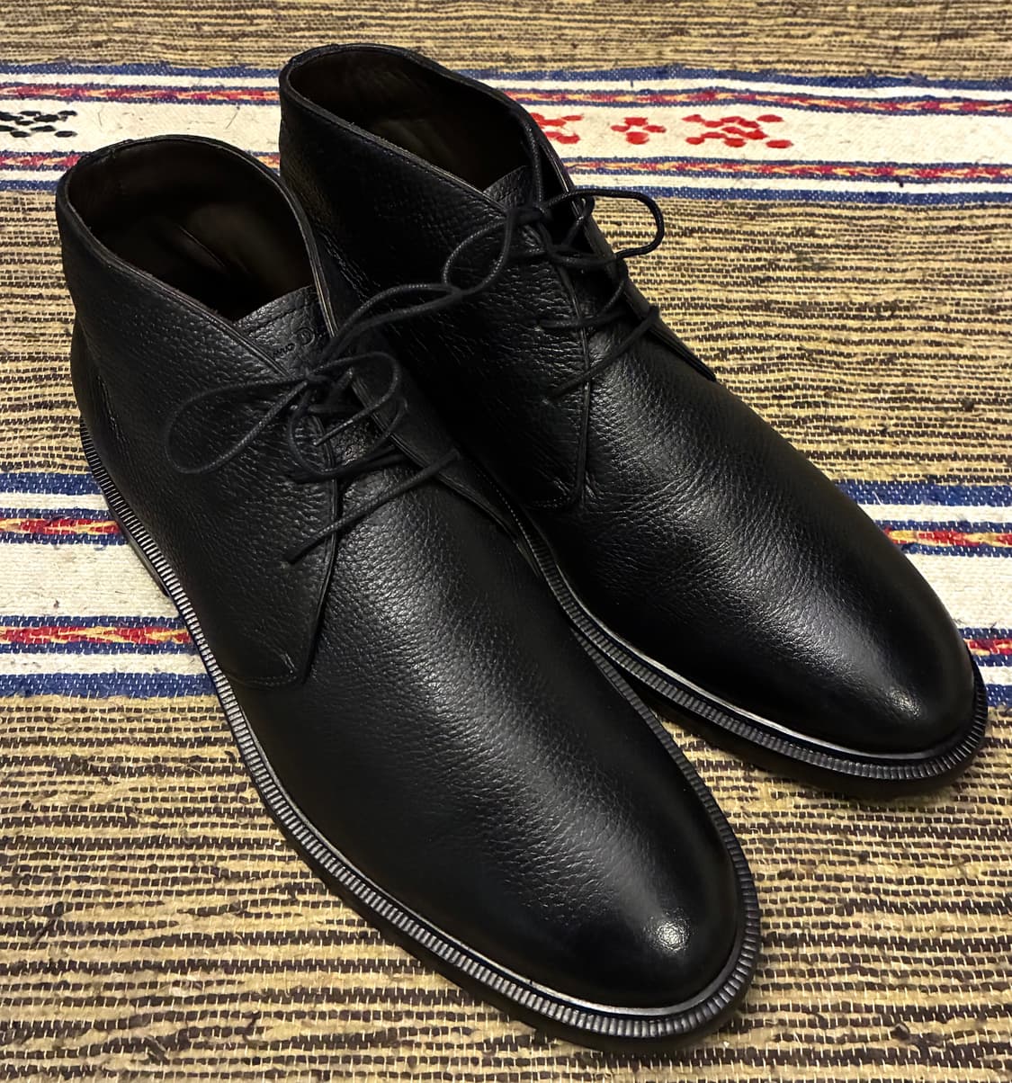 (44/285)마시모두띠 레더 가죽 처카부츠 데저트부츠 블랙 상품이미지1