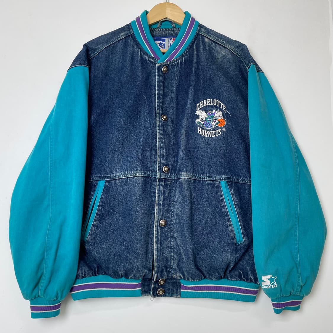 Starter 스타터 올드스쿨 샬럿 데님 바시티 자켓 상품이미지2