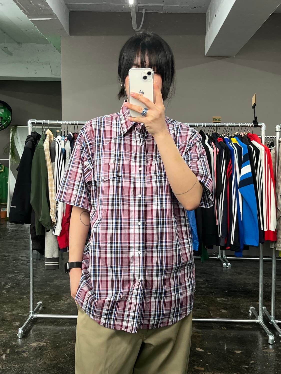 랭글러 웨스턴 체크 셔츠  상품이미지1