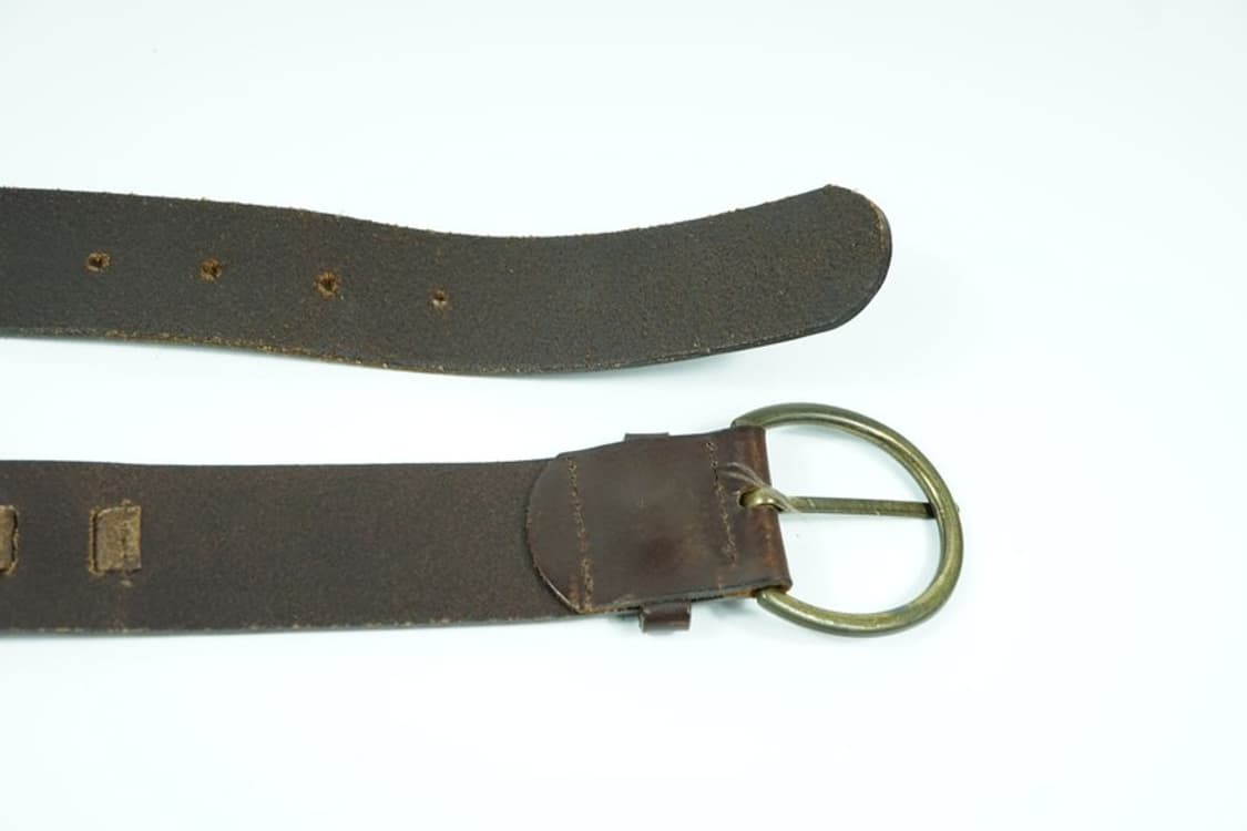 웨스턴 무드 브라운 통가죽 O링 디테일 벨트 상품이미지6