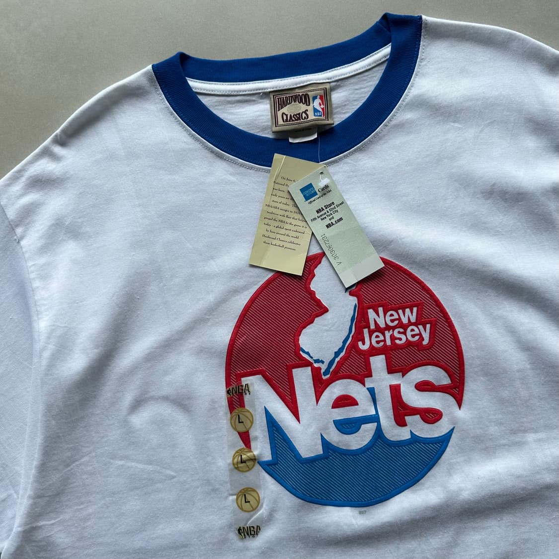 [L-XL](새상품)마제스틱 NBA 뉴저지 링거 반팔 티셔츠 상품이미지6
