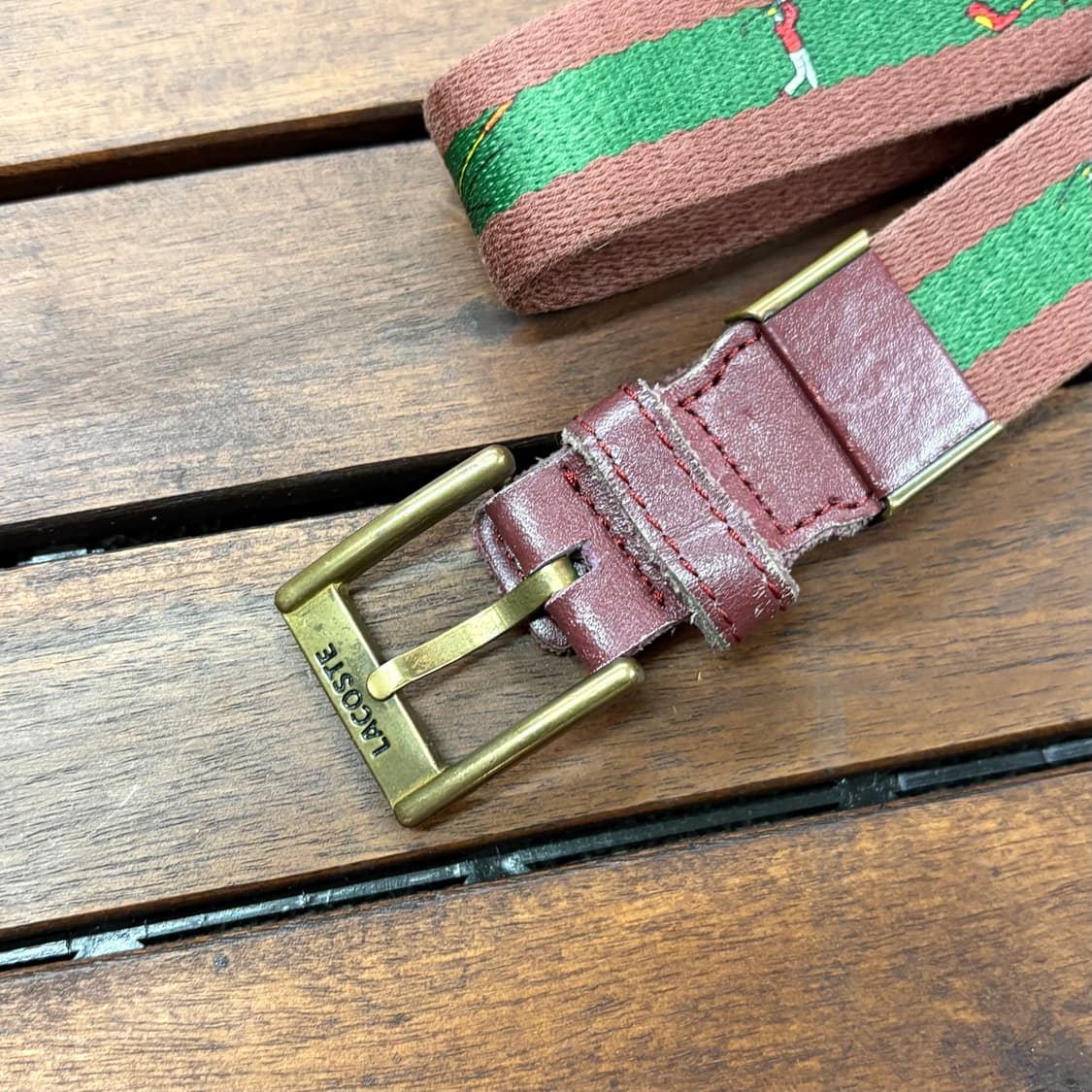 90s 라코스테 빈티지 골프 벨트 상품이미지2