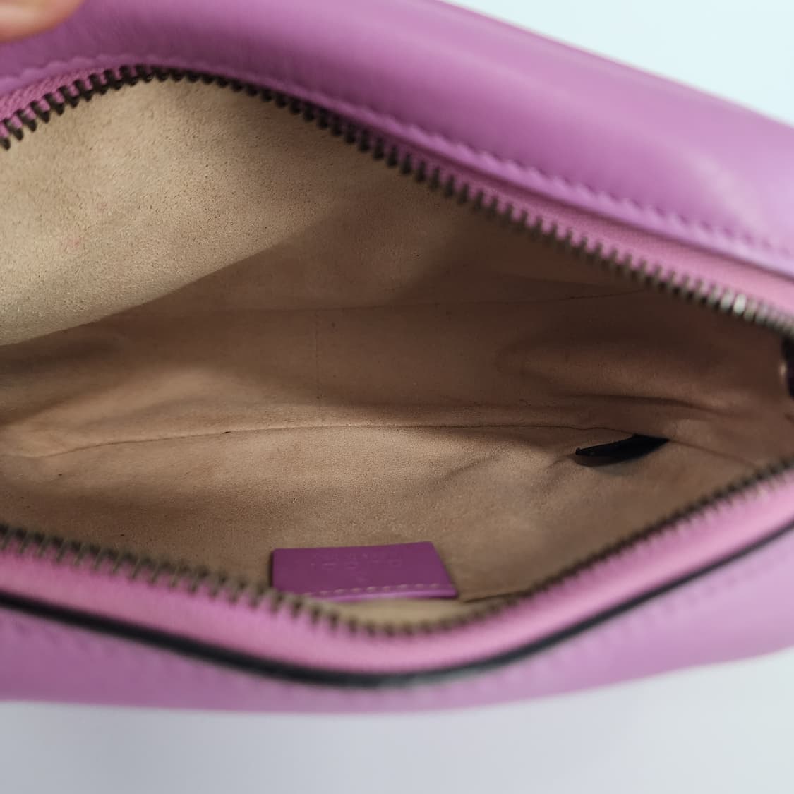 상태최상 구찌 GG 마몽 레더 미니 숄더 크로스백 핑크 상품이미지9