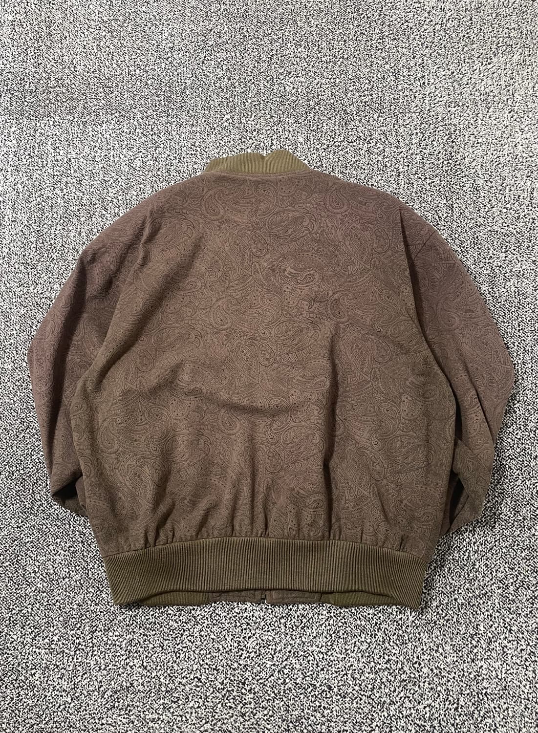 빈티지9. YSL 입생로랑 빈티지 페이즐리 패턴 스웨이드 블루종 자켓 상품이미지3