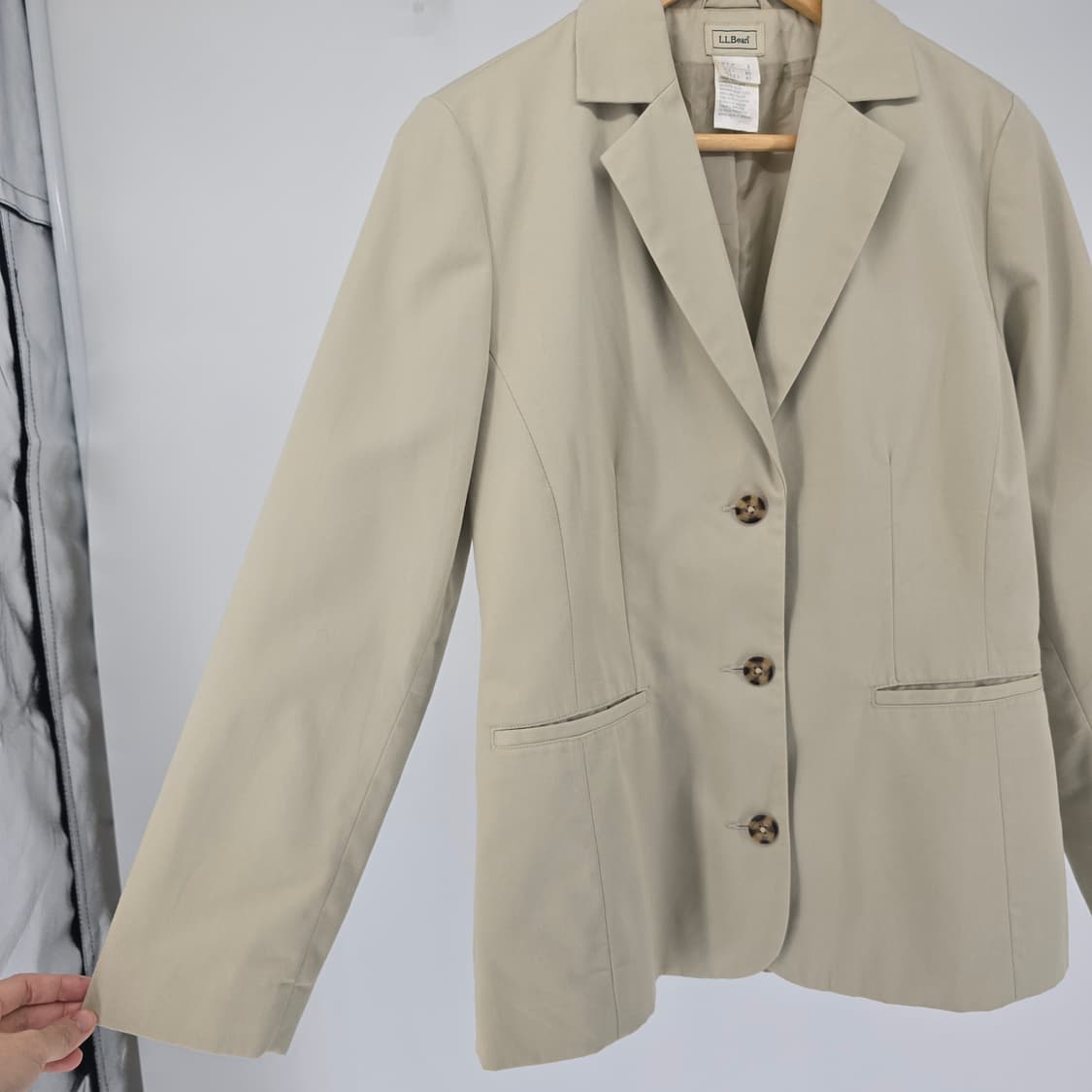 L.L.Bean 여성 베이지색 블레이저 S 상품이미지3