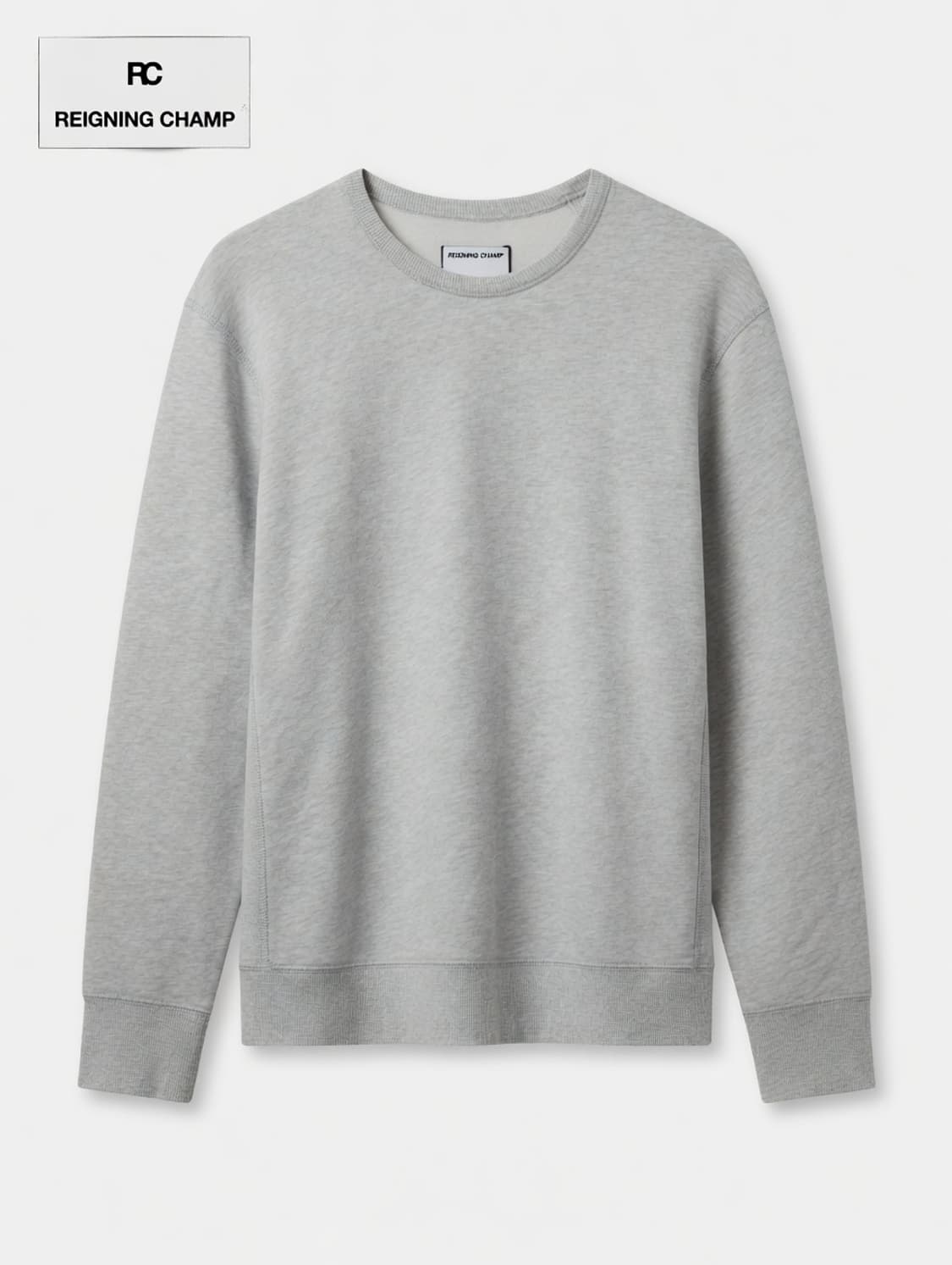 REIGNING CHAMP 레이닝챔프 맨투맨 M/M 라이트그레이 상품이미지1