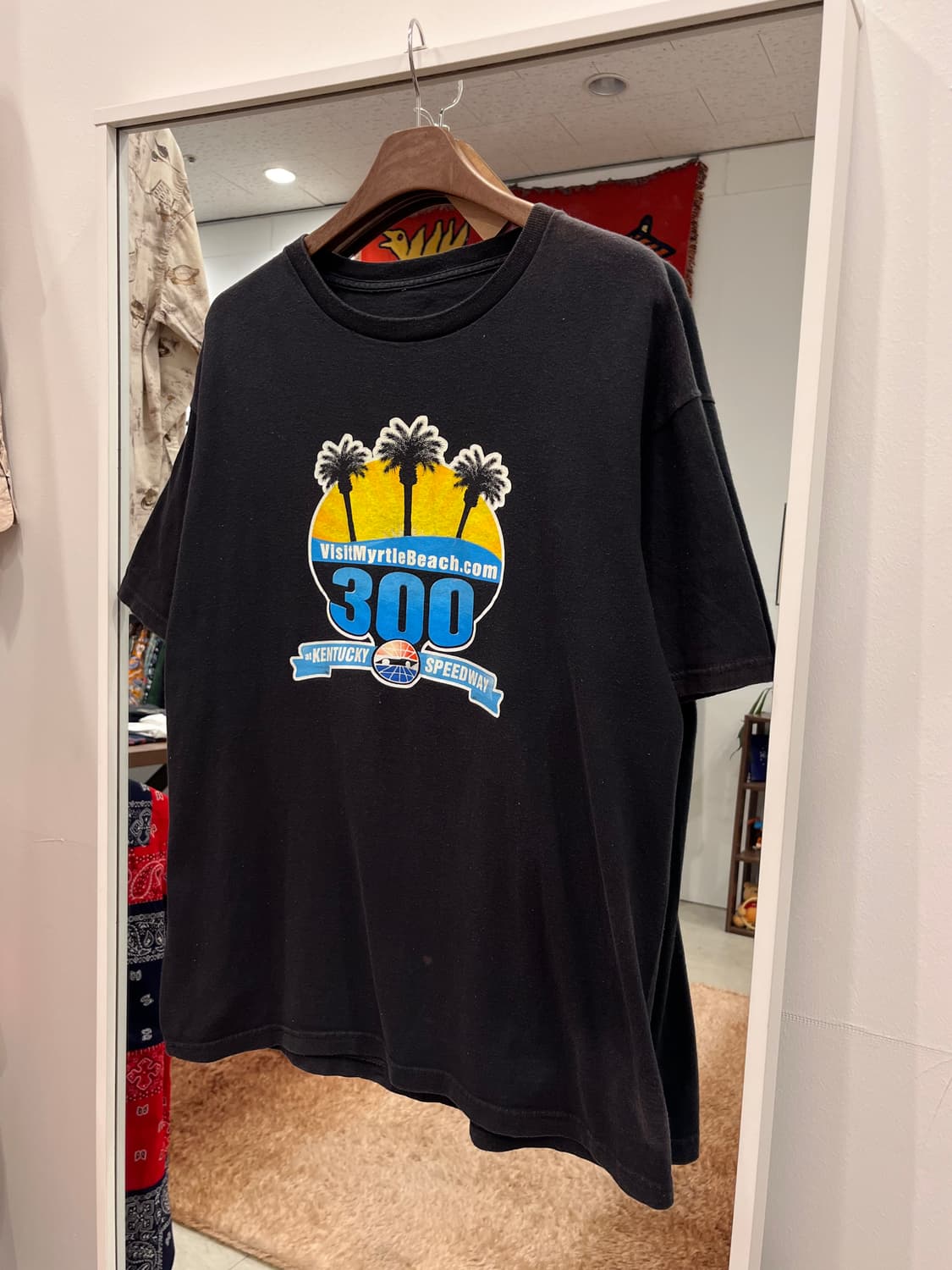 Vtg 빈티지 KENTUCKY 레이싱 프린팅 반팔 티셔츠 상품이미지1