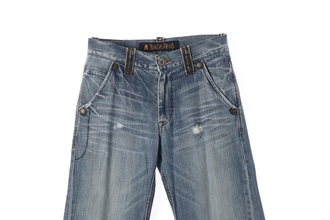 버커루 빈티지 캣워싱 와이드 데님 팬츠 28 상품이미지3