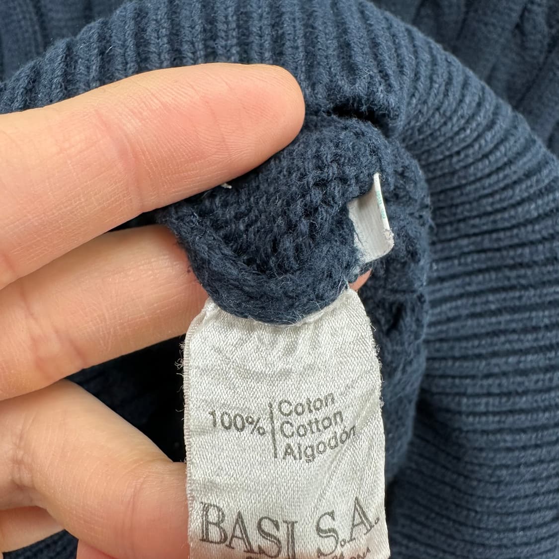 105 라코스테 남자 브이넥 꽈배기 니트 상품이미지4