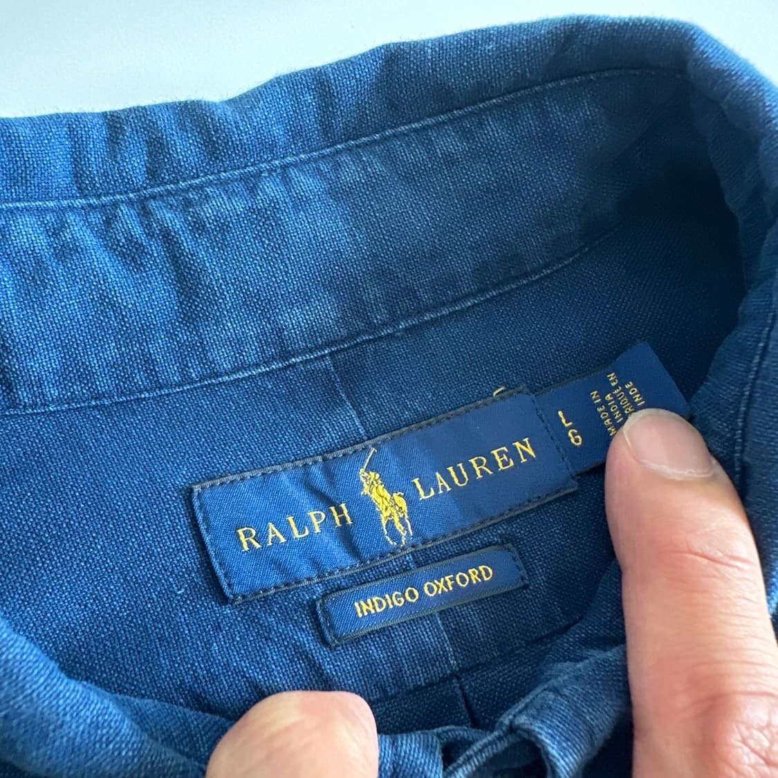 Polo 폴로 랄프로렌 신형 인디고 옥스포드 셔츠 상품이미지6