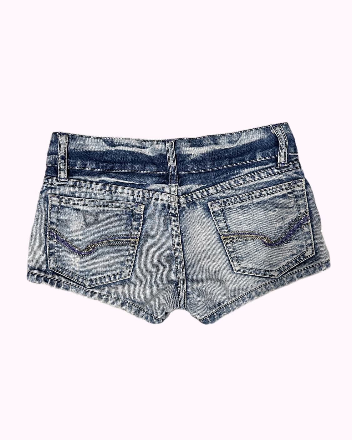 white fade denim hotpants 상품이미지4