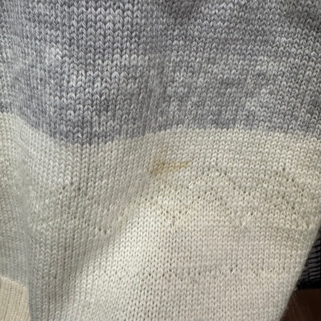 00s 버버리 노르딕 울니트 컬러블록 아이보리 그레이 배색 상품이미지8