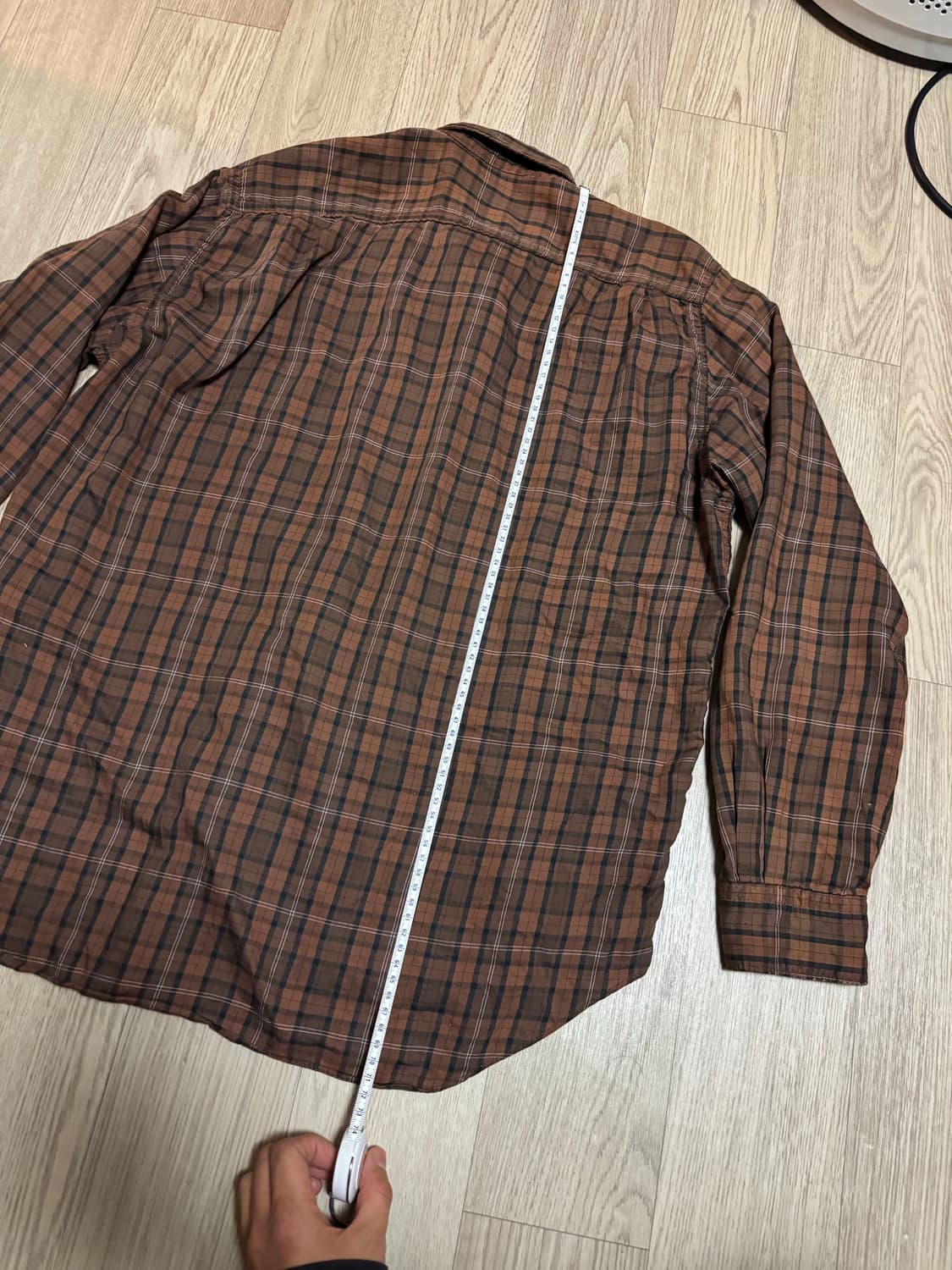 꼼데가르송 옴므 90s 체크 셔츠 브라운 상품이미지9