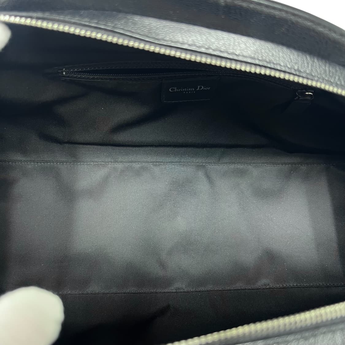 디올 블랙 오블리크 플로럴 자수 닥터백 볼링백 상품이미지9