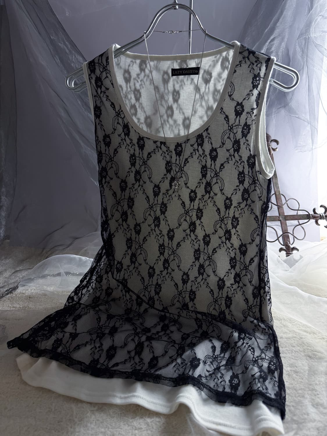 Floral Cotton Sleeveless (Black) 0206 상품이미지5