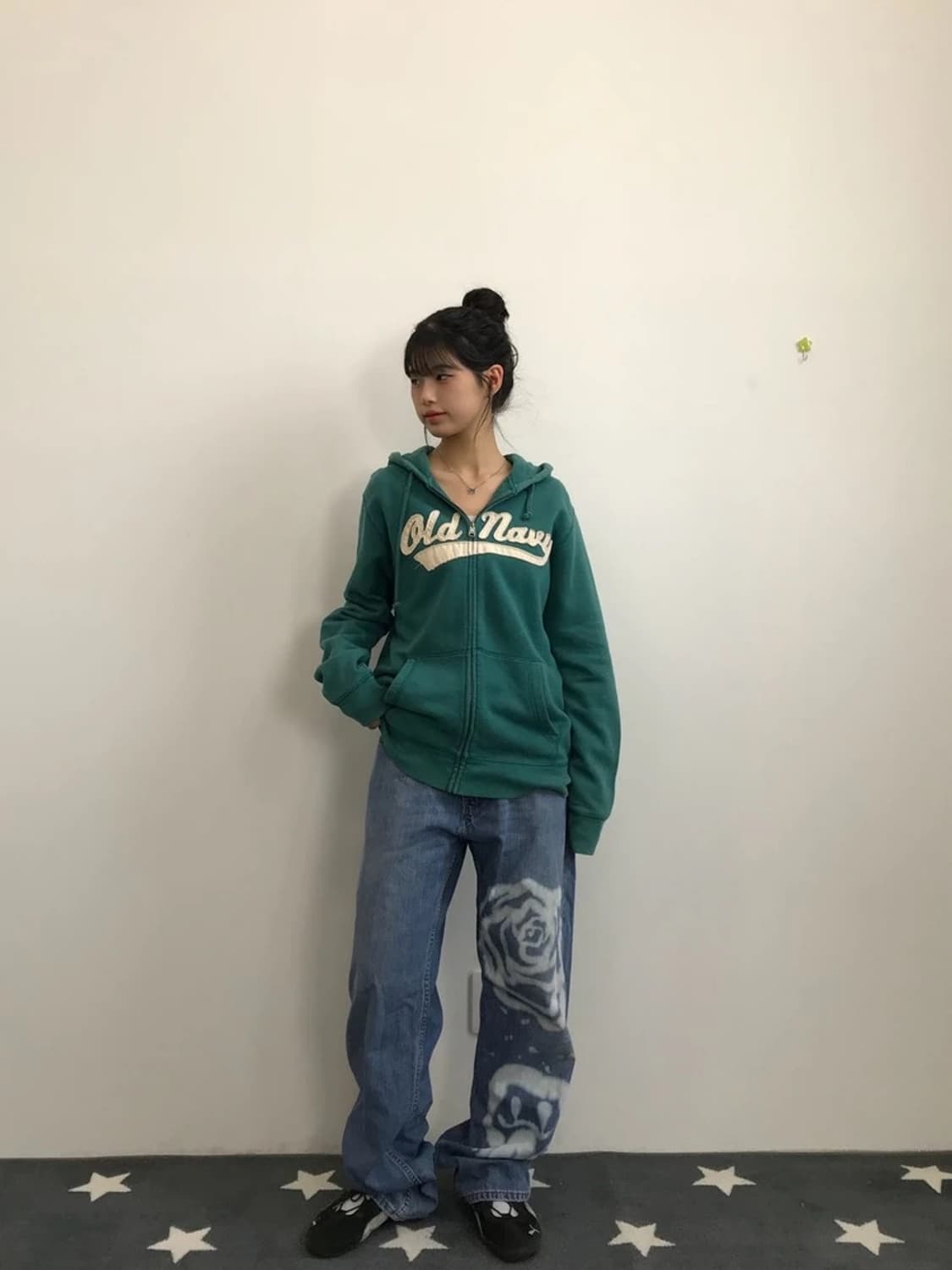 Old Navy Green Zip Hoodie 상품이미지1