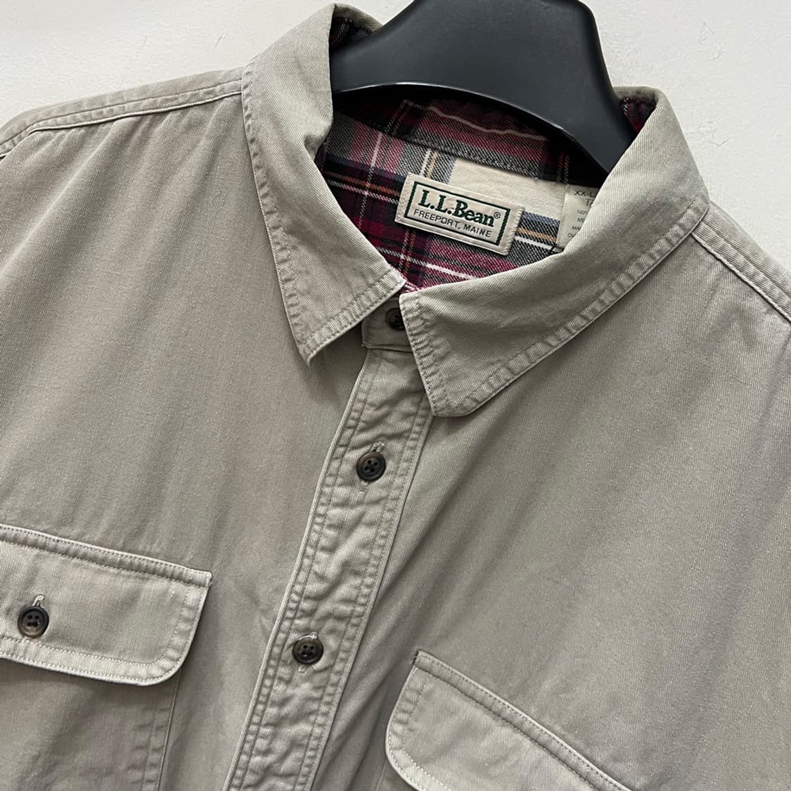 USA L.L.Bean 엘엘빈 트윌 헤비 셔츠 남방 2XL 상품이미지3