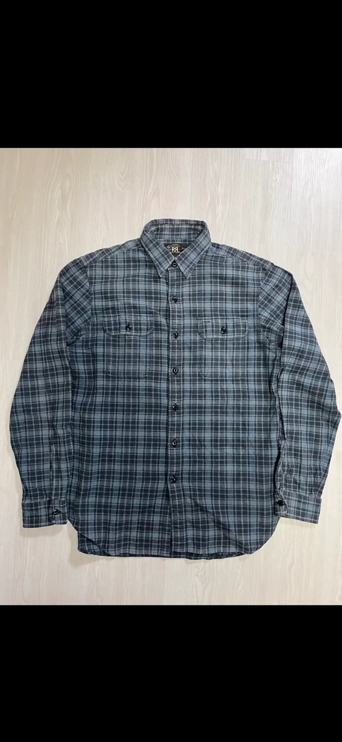 RRL 블루 체크 셔츠(M사이즈) 상품이미지1