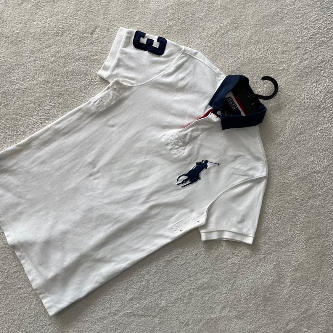 S 폴로 빅포니 화이트 반팔카라티 상품이미지3