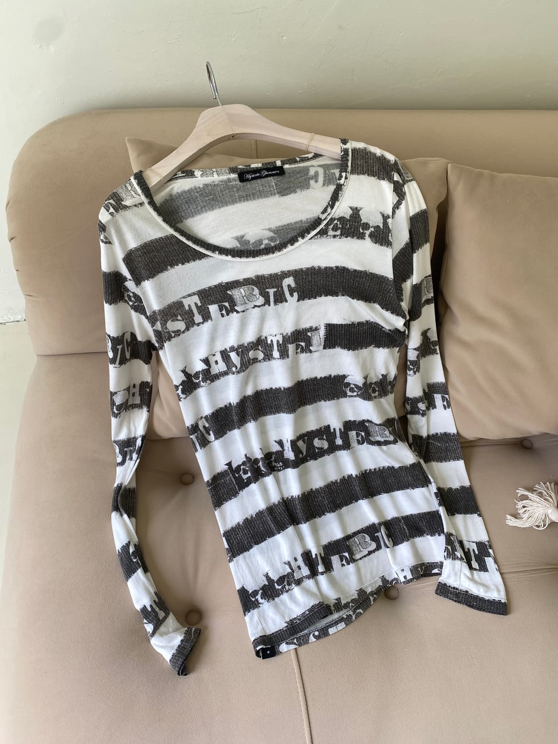 히스테릭글래머 스컬 롱슬리브 상품이미지1