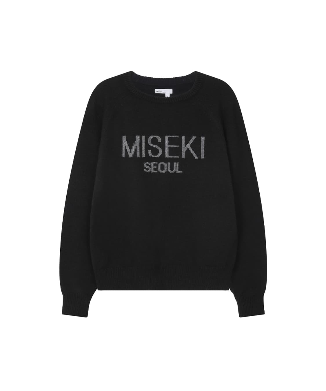 미세키서울 로고 니트 블랙 상품이미지1