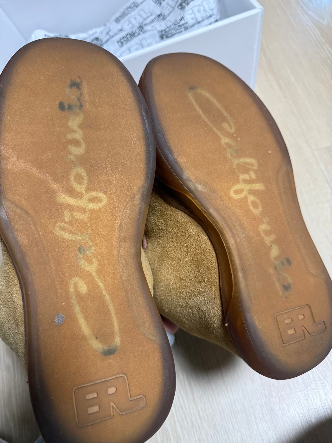 ERL 뱀프 스웨이드 브라운 하이탑 스니커즈 300 상품이미지5