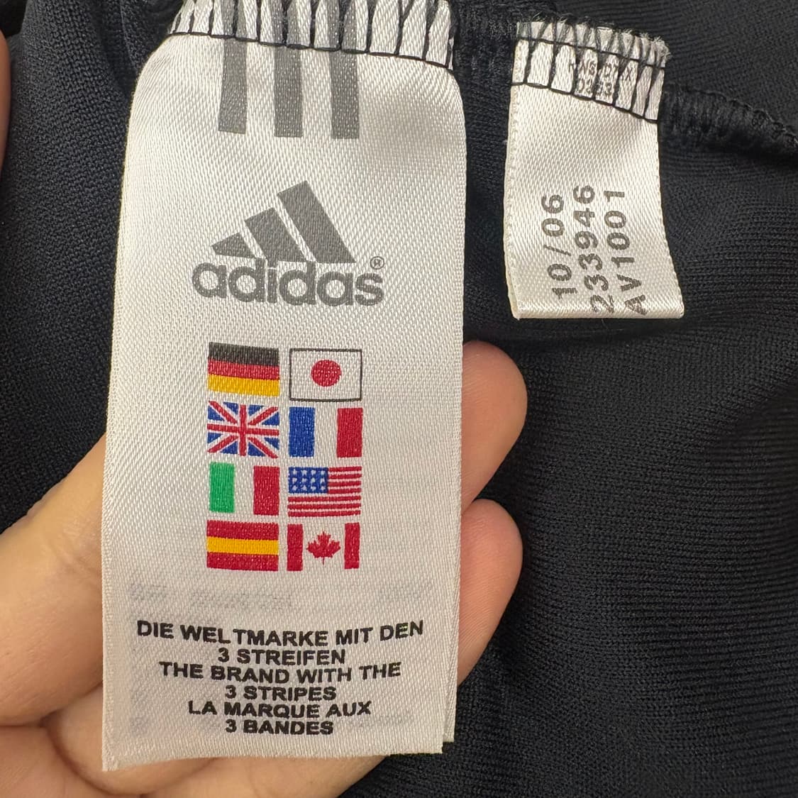 [정품/95] 아디다스 져지 후드 집업 블랙 b18 상품이미지7