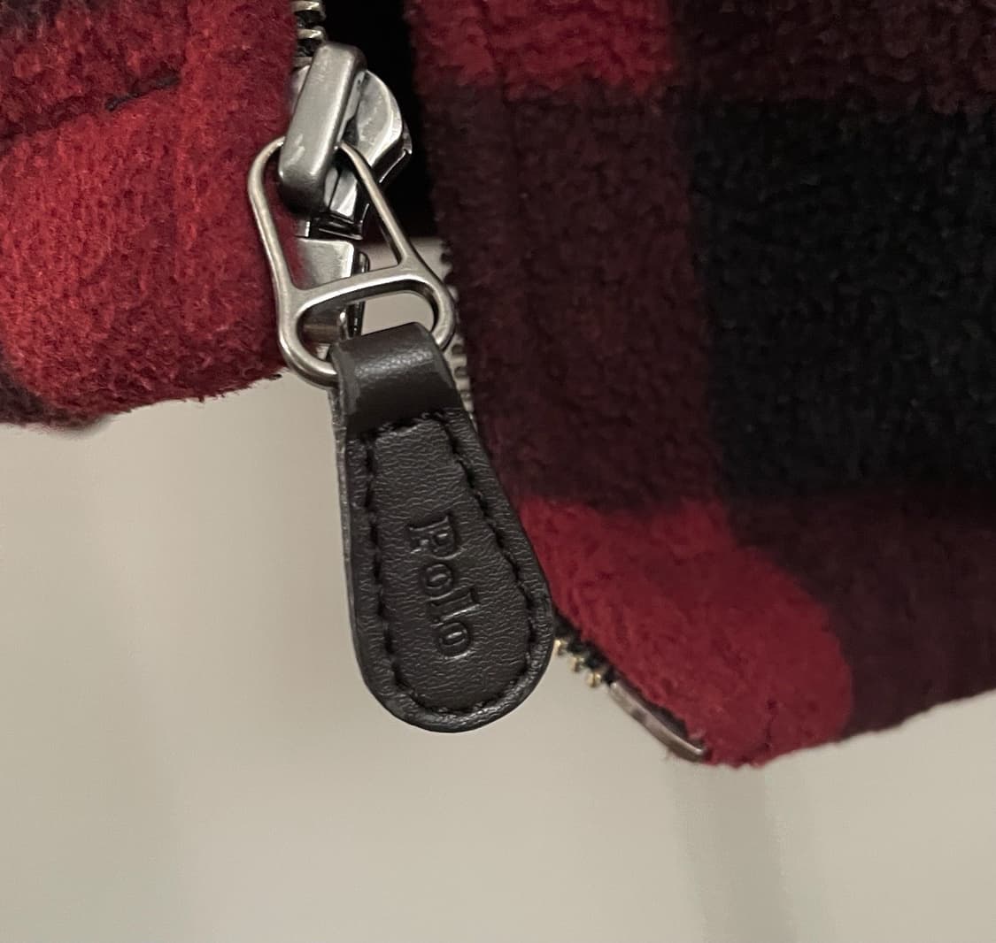 팔라스 x 폴로 체크 플리스 자켓 레드 상품이미지9