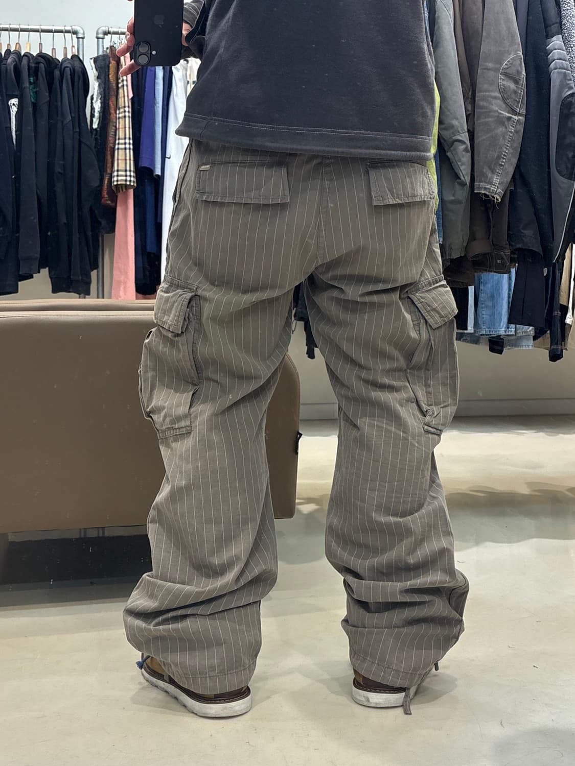 00s 스투시 스트라이프 카고 팬츠 상품이미지9