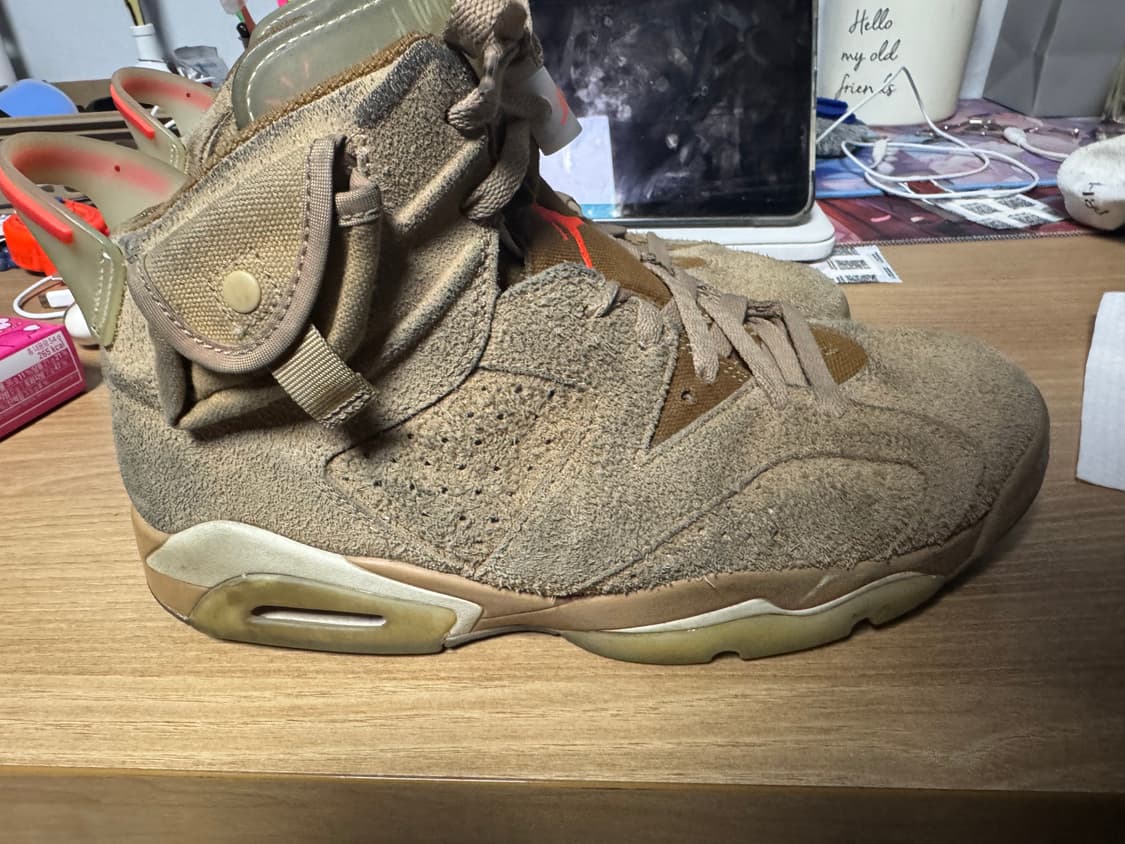 나이키 조던6 트래비스 스캇 브리티쉬 카키 상품이미지4