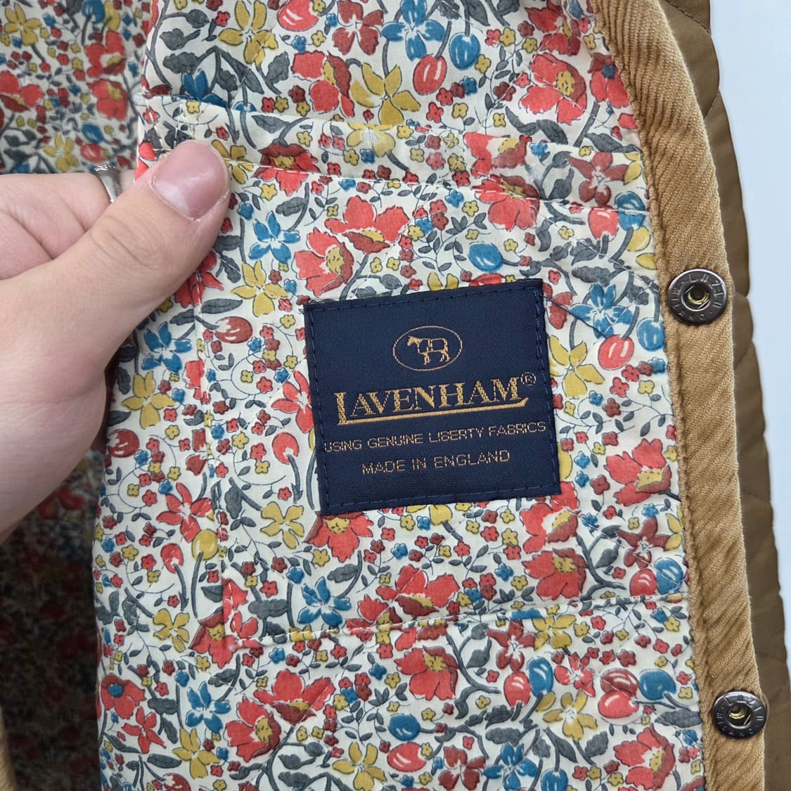 라벤햄 퀼팅 후드 자켓 브라운 여/S 상품이미지6