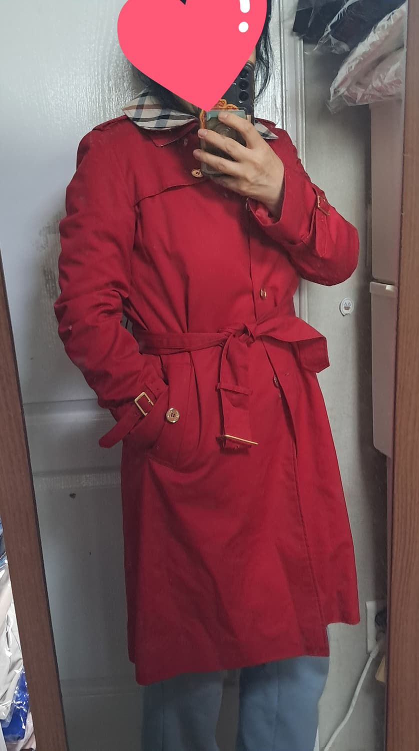 닥스 여성 레드 트렌치 코트 55~66 상품이미지10