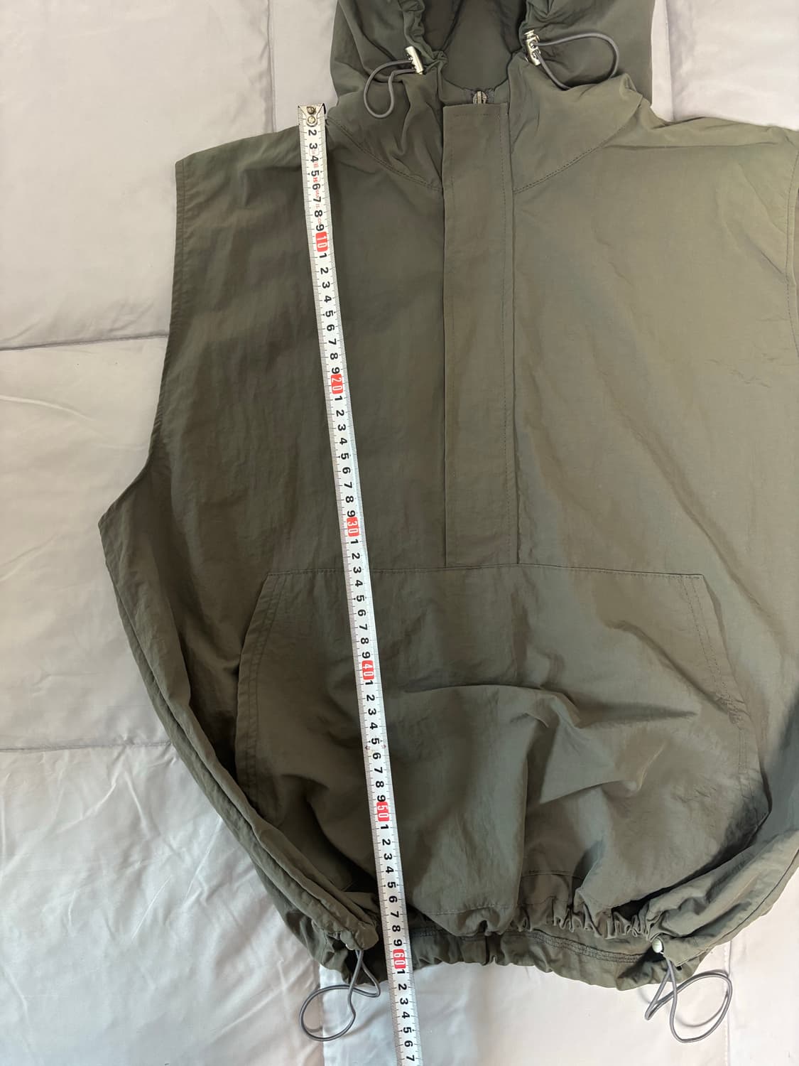 고프코어 후드 조끼 상품이미지4