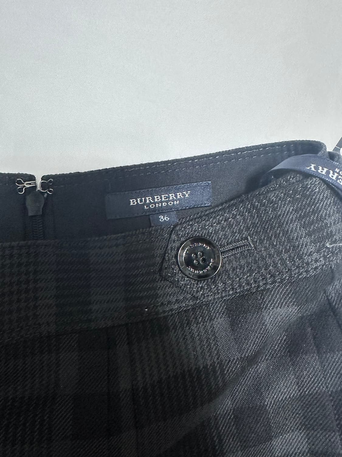 버버리 여성 체크 울 치마 상품이미지5