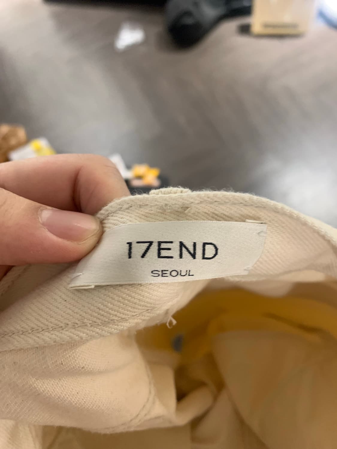 17end 세븐틴엔드 크림진 xl(34) 상품이미지3