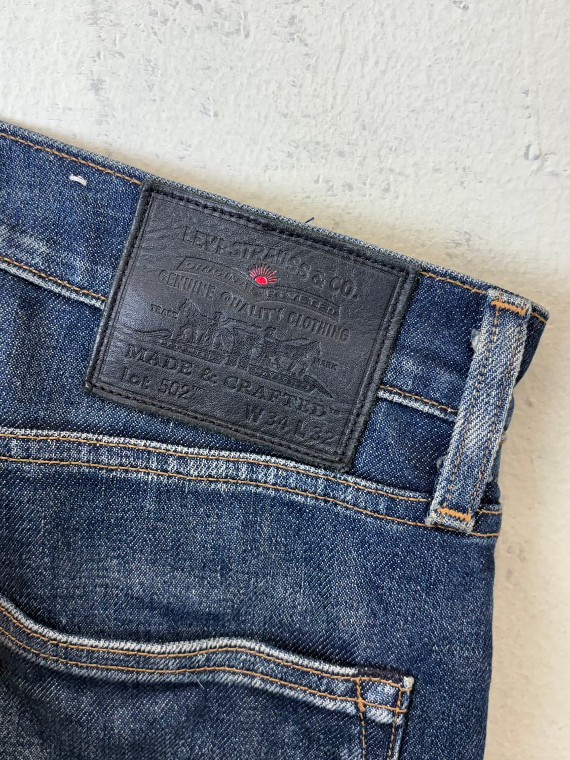 리바이스 빅E 제팬 메이드 502 셀비지 데님 팬츠 상품이미지5
