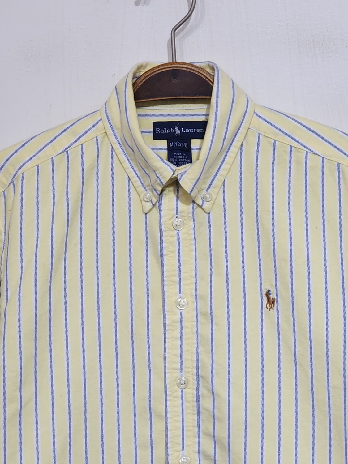 (M) 랄프로렌 폴로 남방 스트라이프 셔츠 로고 캐주얼  상품이미지2