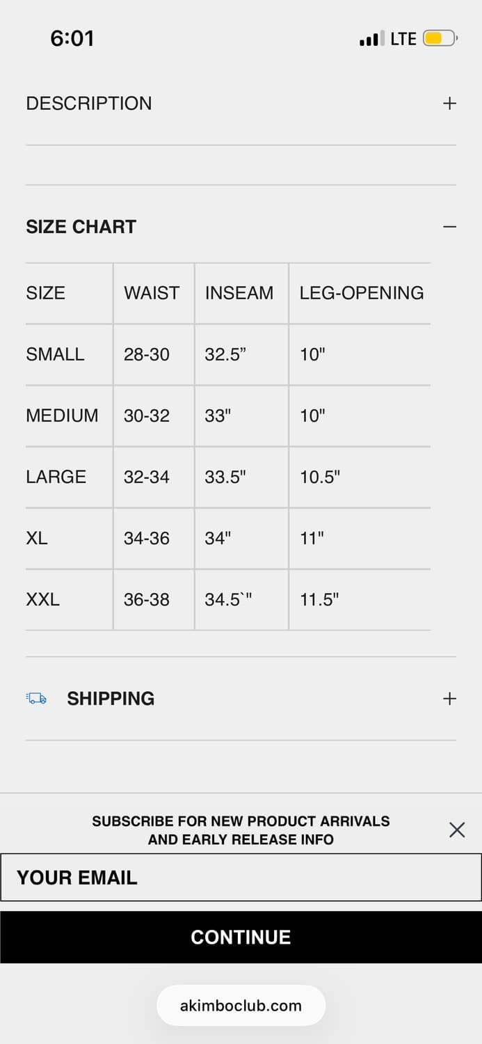 아킴보 스웻팬츠 상품이미지4