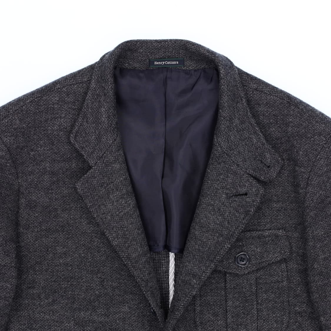 [100] 헨리코튼 클래식 모 헤링본 테일러드 자켓 N6905 상품이미지5