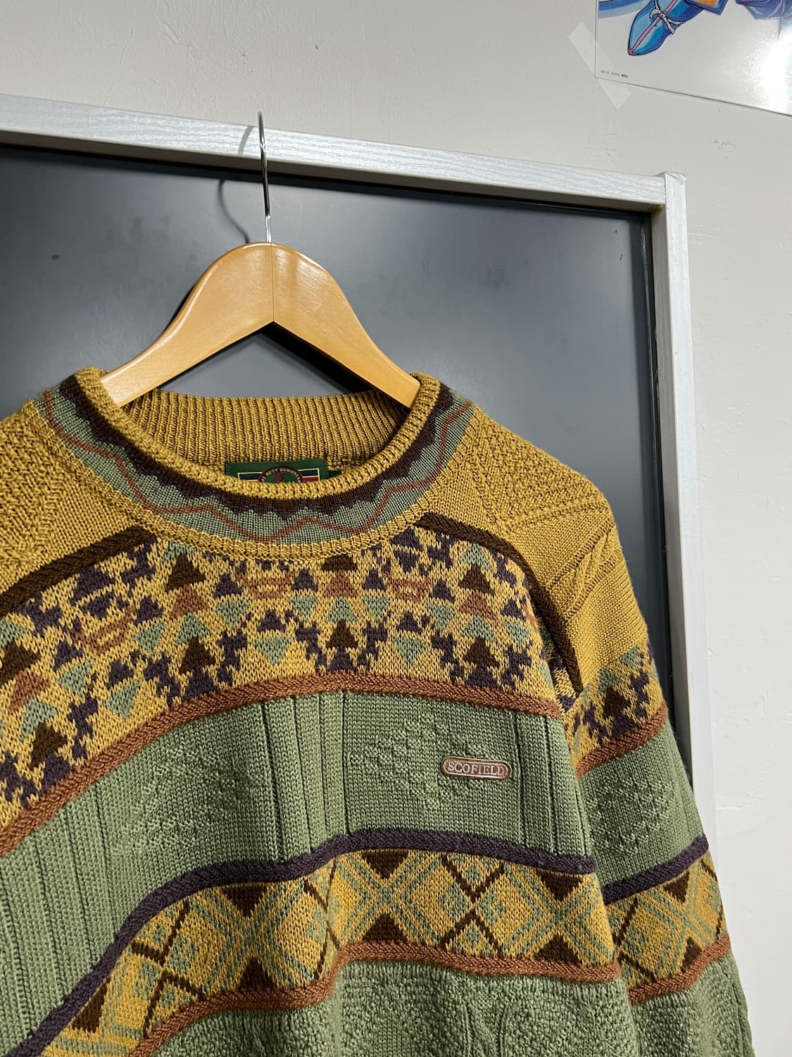 ScoField Vintage 아즈텍 패턴 빈티지 니트 상품이미지2