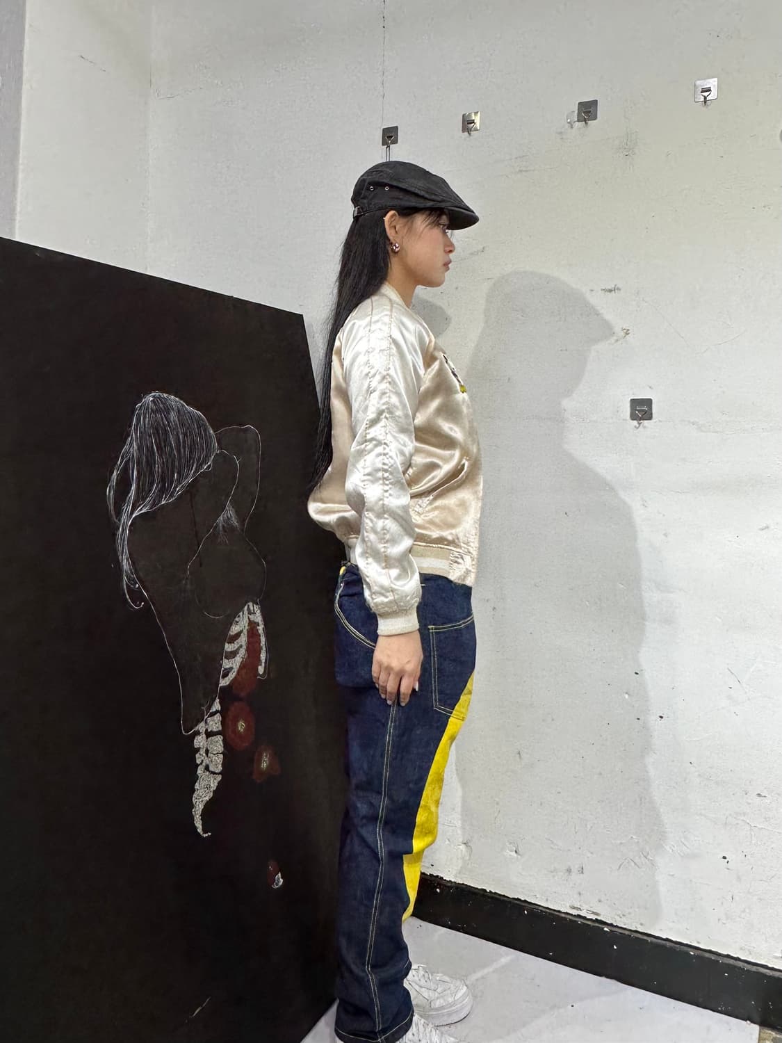 디즈니 크림 미키마우스 스카잔 자켓 상품이미지2