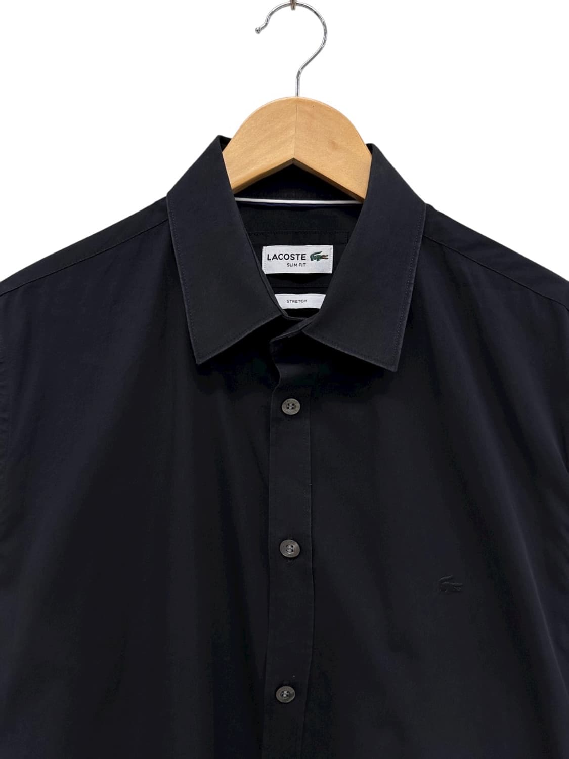  라코스테 셔츠 올블랙 (XL)  상품이미지2