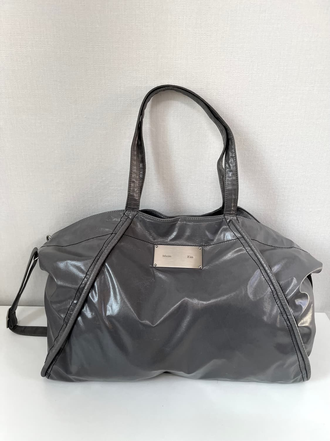 마뗑킴 빅 쇼퍼백 그레이 상품이미지1