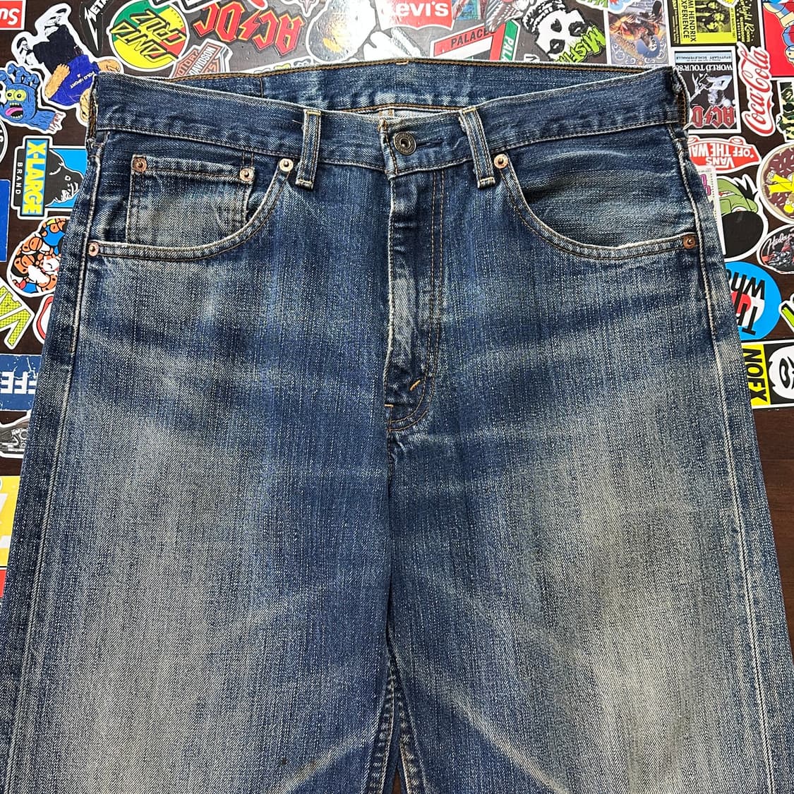 90s JPN 리바이스 503 블루 진 데님 팬츠 32 상품이미지3