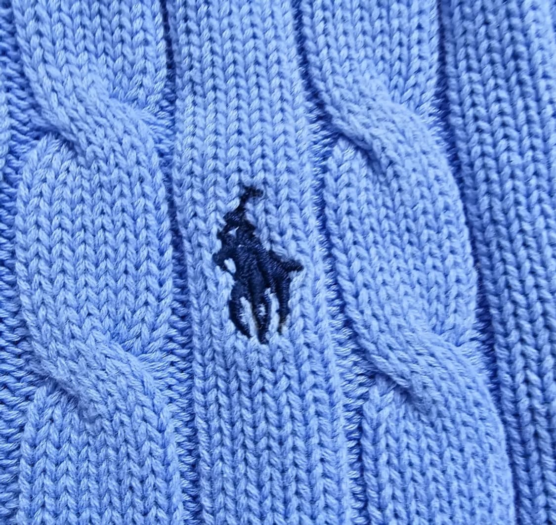 폴로 랄프로렌 브이넥 케이블 니트 ~55 상품이미지5