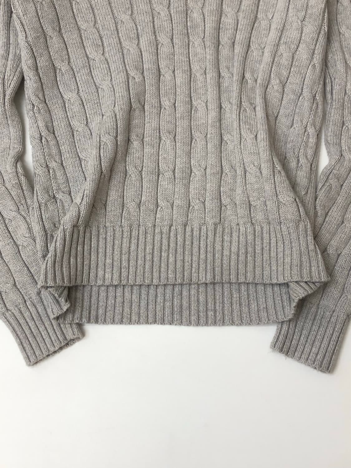 Polo 폴로 랄프로렌 그레이 케이블 V넥 니트 상품이미지4