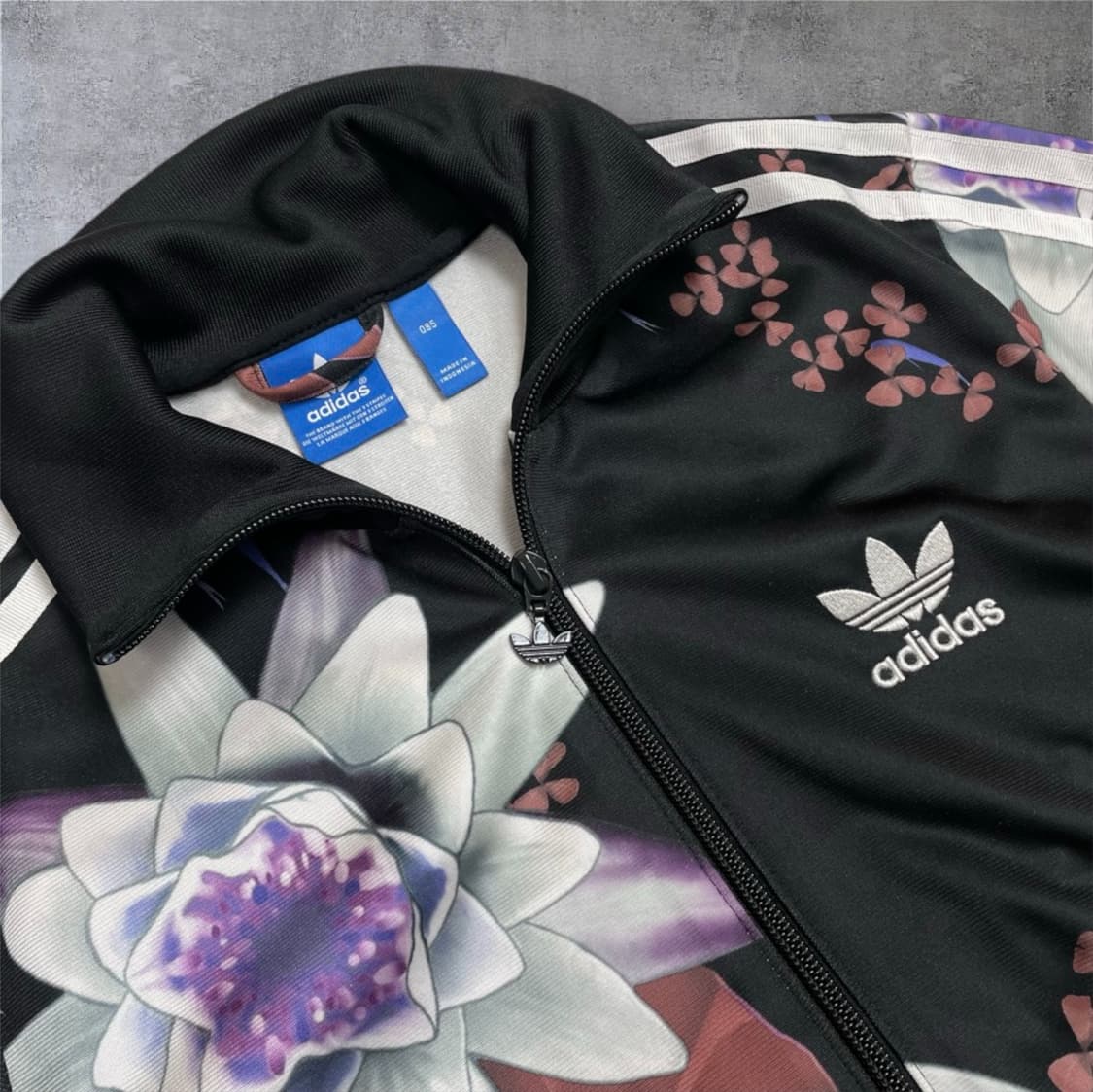 아디다스 Adidas 블랙 로터스 플라워 파이어버드 트랙탑 져지 85 상품이미지2