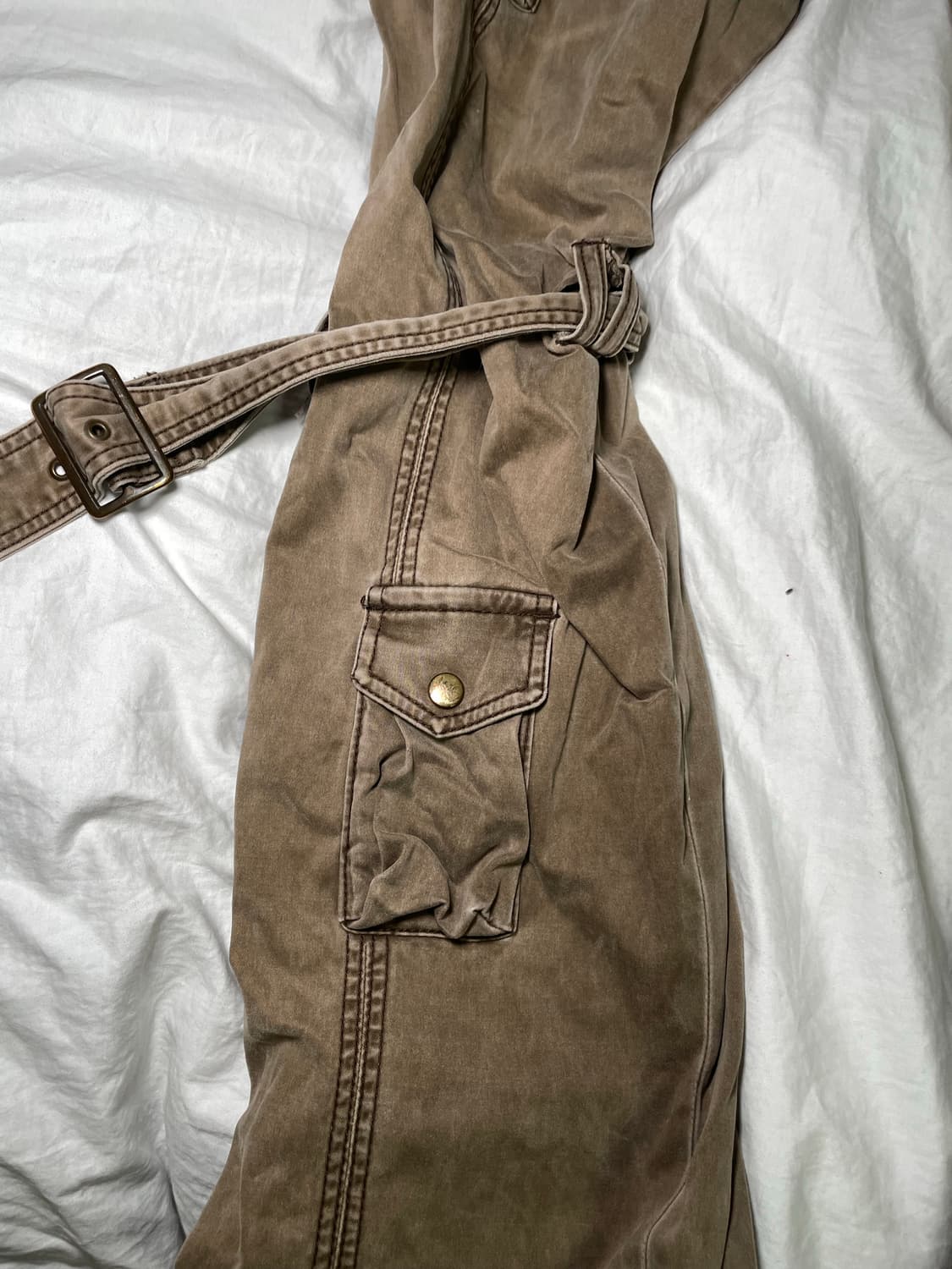 vintage khaki brown bondage cargo pants 상품이미지4
