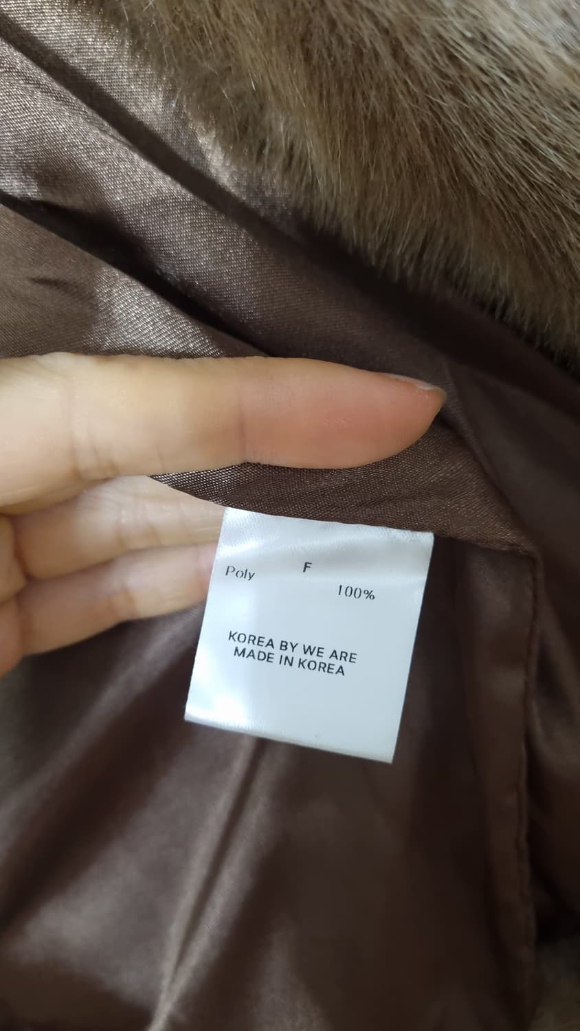 WE ARE 브라운 퍼 코트 F 상품이미지8