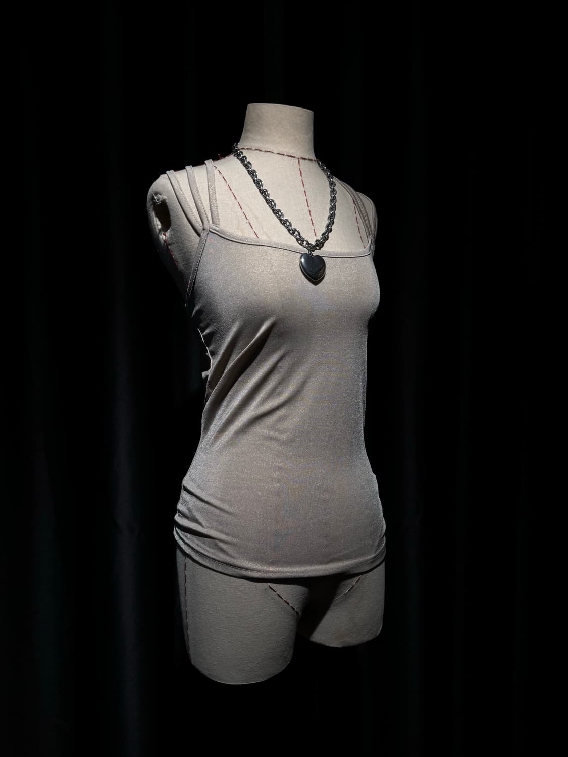 글리터 백 스트랩 포인트 탑 상품이미지2